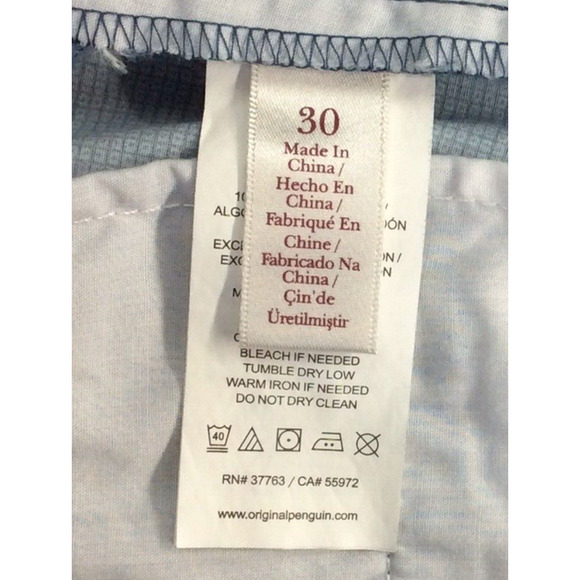 Penguin by Munsingwear Golf Shorts Men's Size 30 Blue Geometric Print Athleisure - Picture 5 of 11